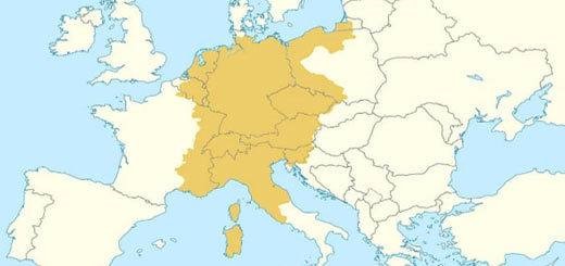 Mapa sacro imperio romano germanico